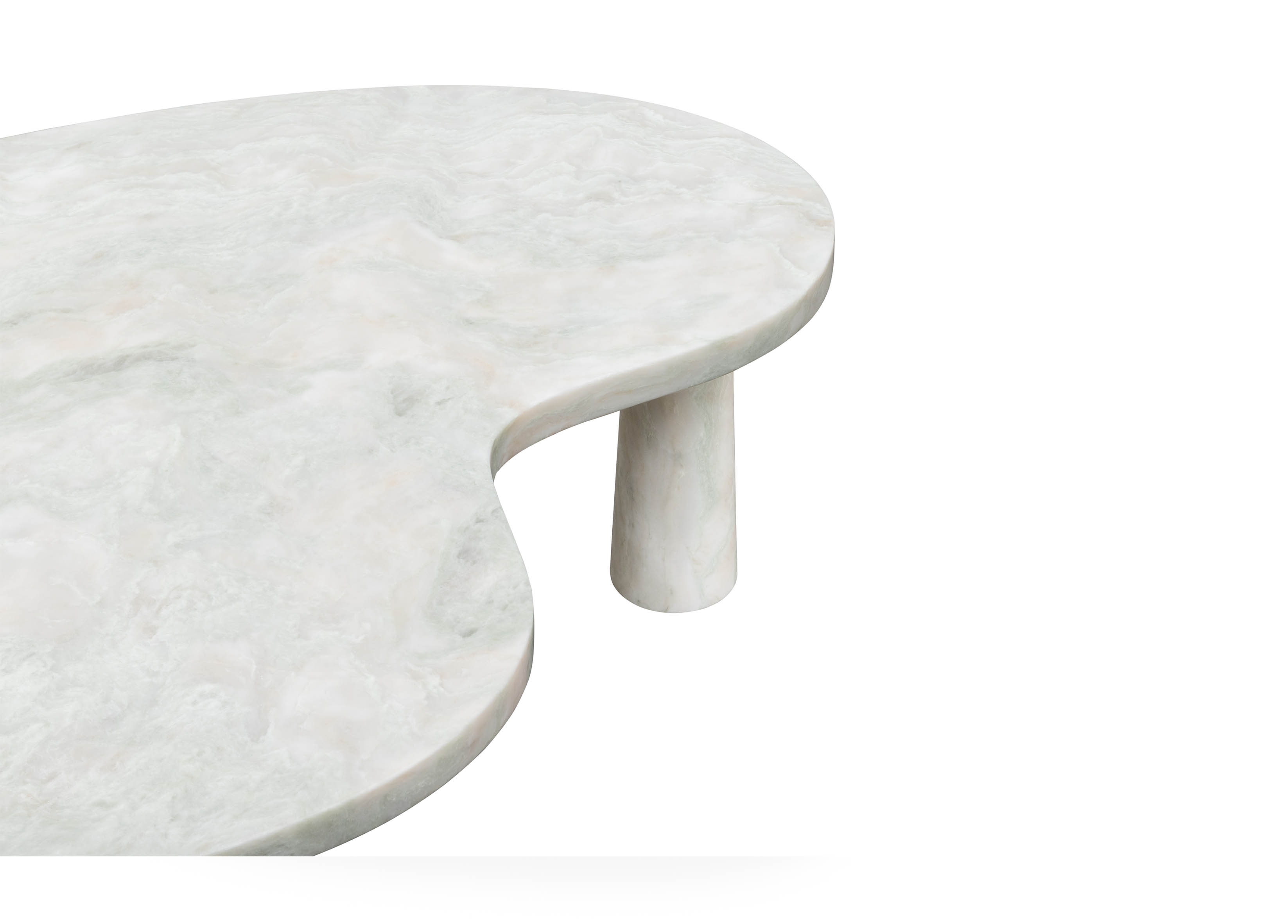 Cell Coffee Table Green Onyx Marble